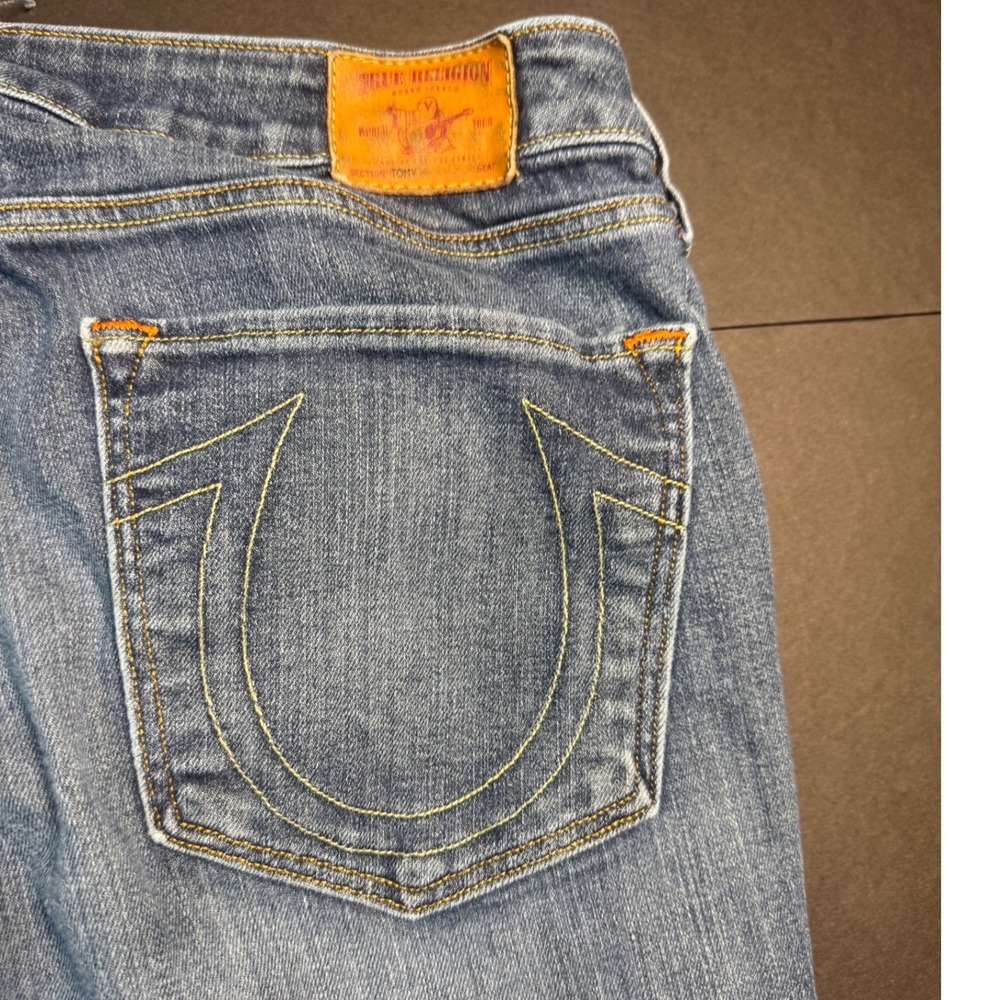 True Religion Tony Jeans Mens 30 Made in USA Medium Wash Straight Denim‎ - Picture 10 of 10